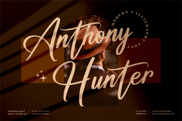 Anthony Hunter: A Luxury Handwritten Font for Modern Design