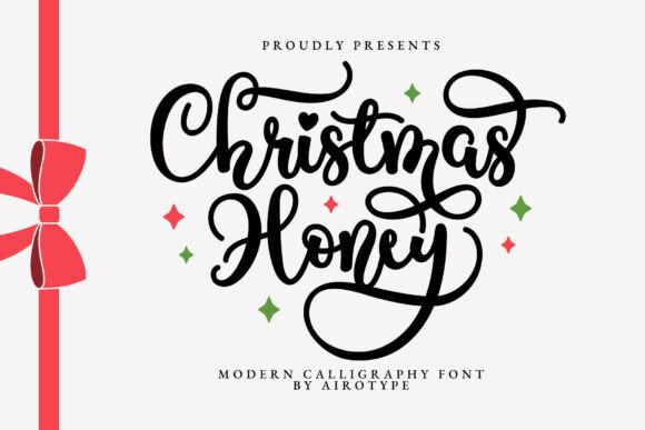 Christmas Honey: A Festive Calligraphy Font for Modern Design