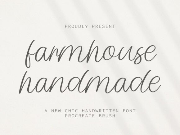 Farmhouse Handmade: Authentic Script Typography