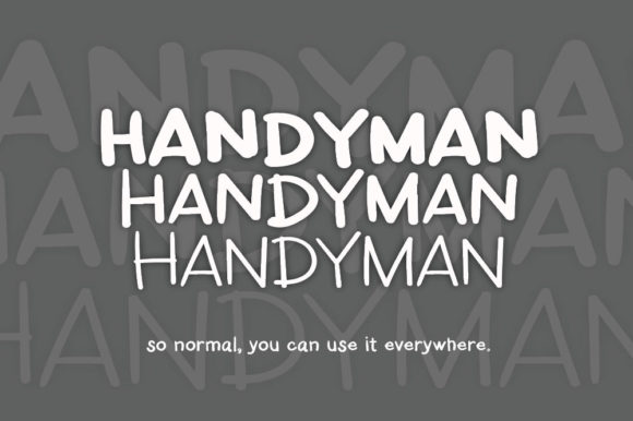 Handyman: The Handwritten Font for Authentic Design