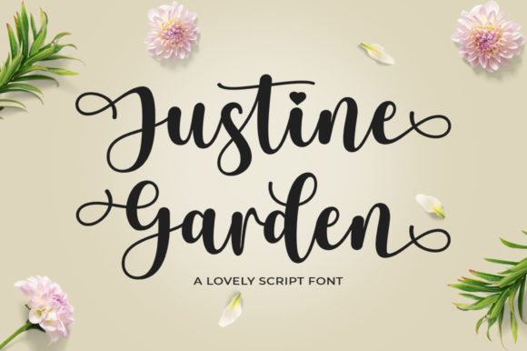 Justine Garden: The Elegant Handwritten Font for Modern Design
