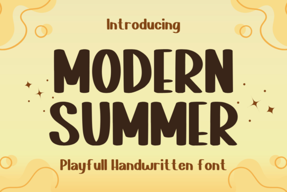 Modern Summer: A Bold Handwritten Font for Creative Projects