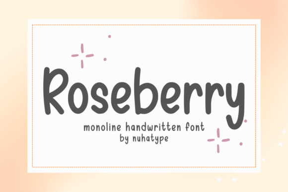 Roseberry: The Sweet, Handwritten Font for Modern Design