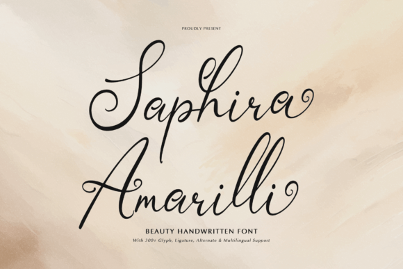 Saphira Amarilli: Elevate Your Designs with Handwritten Charm