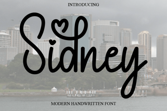 Sidney: A Simple Handwritten Font for Natural Design
