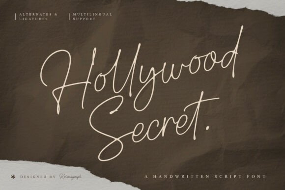 The Allure of Hollywood Secret: Elevating Modern Design with Timeless Script