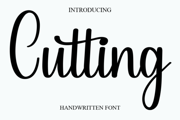 The Cutting Font: A Sweet Touch for Modern Design