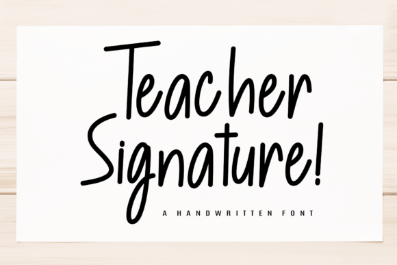 The Delightful Charm of Teacher Signature in Modern Design