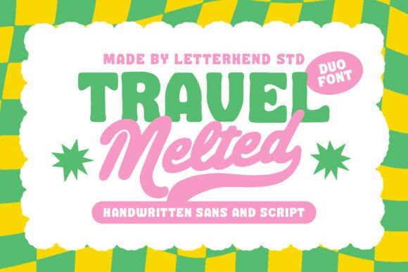 Travel Melted: The Playful Font Duo for Dynamic Designs