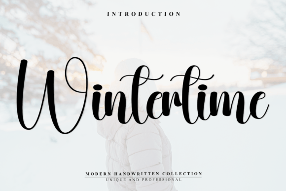 Wintertime Font: A Cheerful Handwritten Style for Modern Design