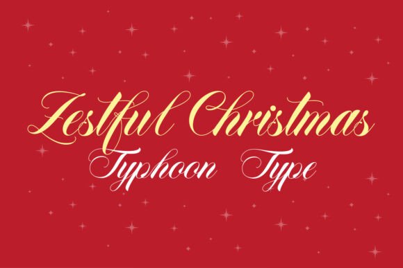Zestful Christmas: The Calligraphic Script for Festive Design